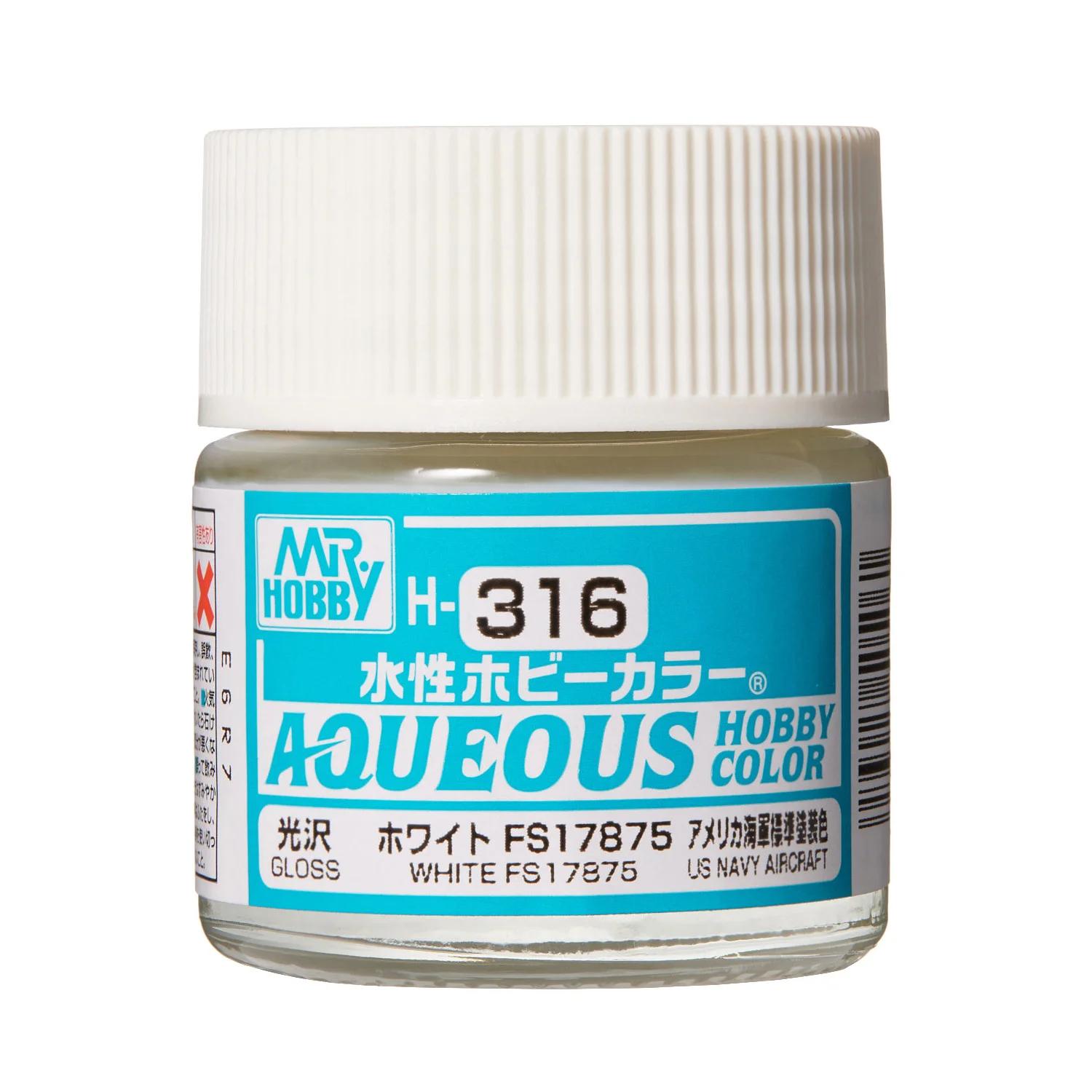 Mr. Hobby Aqueous Hobby Color White FS 17875 (H316) 10 ml — official product photo 1