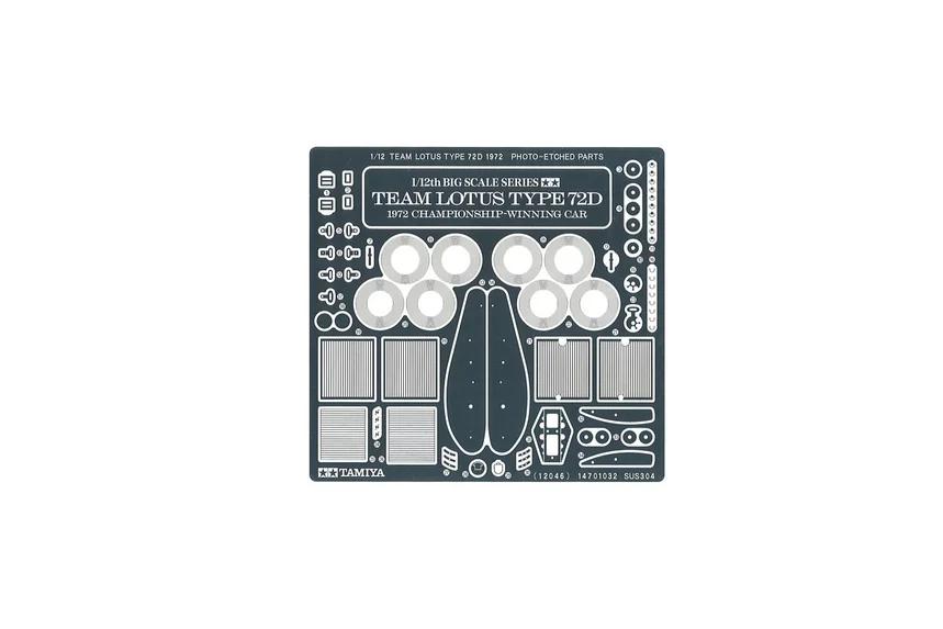 Tamiya 1/12 Team Lotus 72d 72 Model Kit — official product photo 3