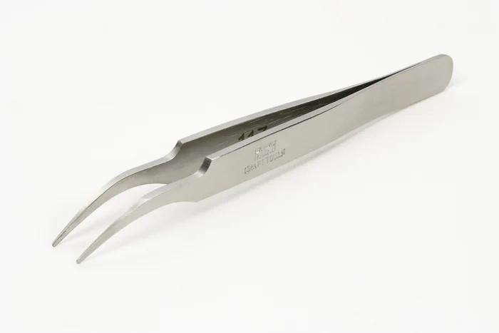 Tamiya Hg Angled Tweezers Roundtip — product photo