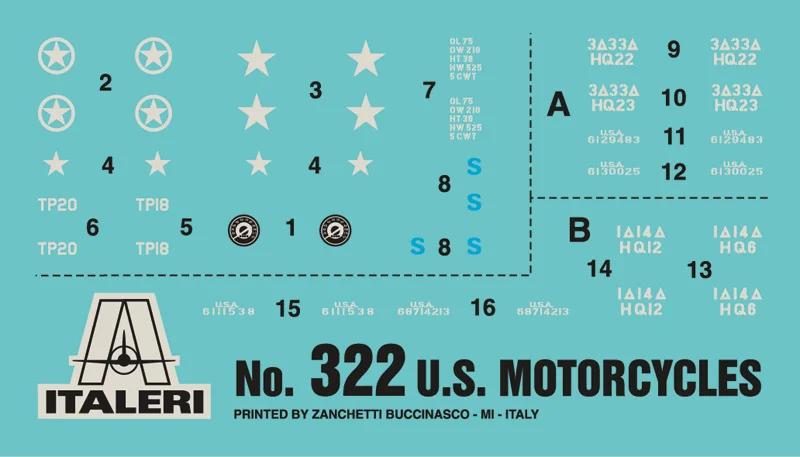 Italeri 1/35 US Motorcycles Ww-ii Model Kit — official product photo 3
