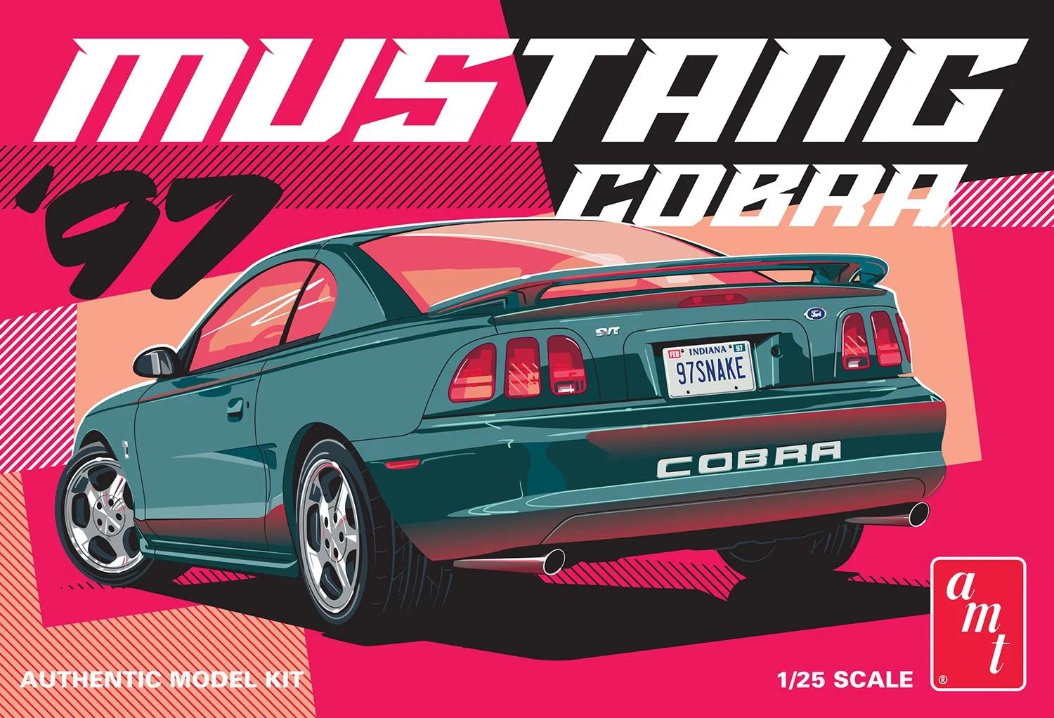 AMT 1/25 1997 Ford Mustang Cobra Model Kit — box art