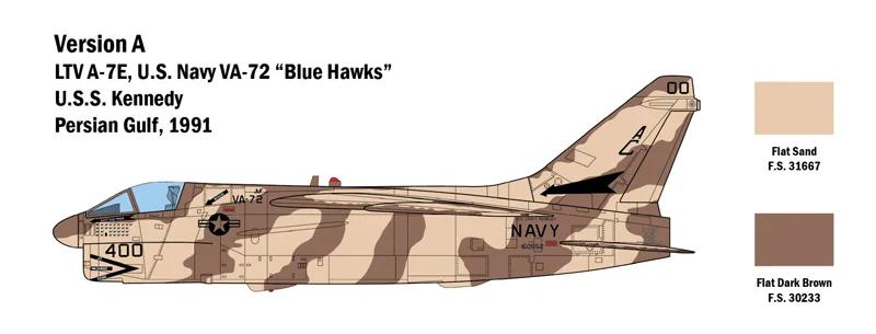 Italeri 1/48 A-7E Corsair II Model Kit — official product photo 4