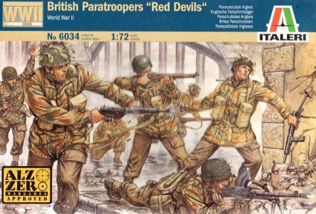 Italeri 1/72 WWII British Paratroopers Model Kit — box art