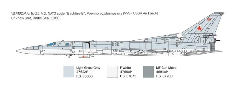 Italeri 1/72 TU-22M2 Backfire -b Model Kit — official product photo 3