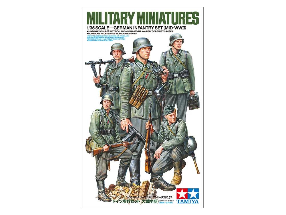 Tamiya 1/35 German Infantry Set Mid-wwii Model Kit — official product photo 1
