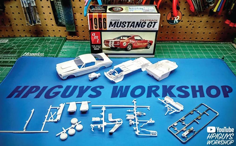 AMT 1/25 66 Ford Mustang Fastback 2 2 Model Kit — official product photo 5