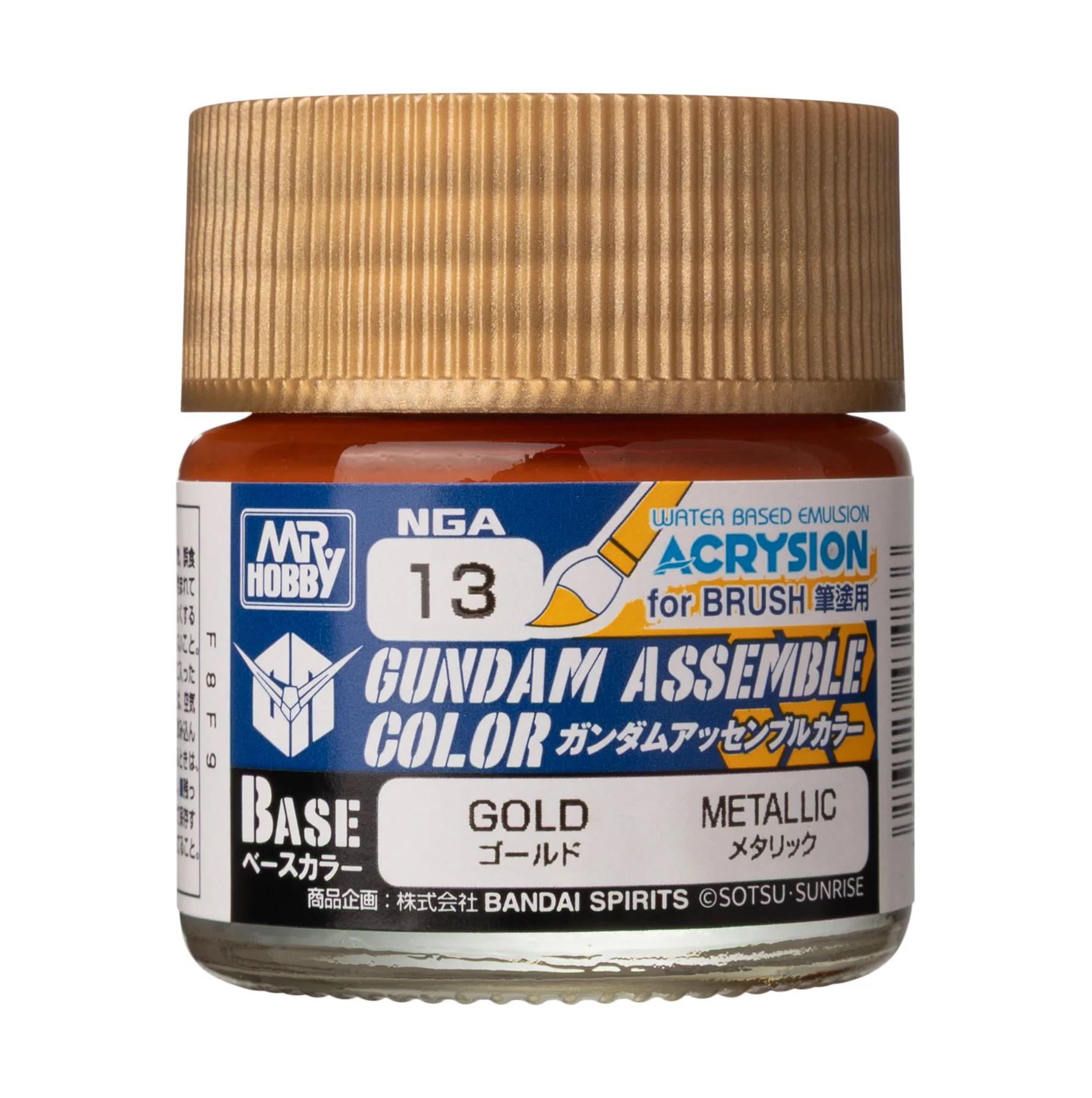 Mr. Hobby Gundam Assemble Color Gold (NGA13) 10 ml — official product photo 1