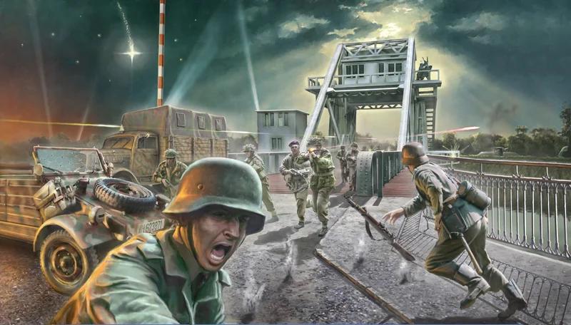 Italeri 1/72 Pegasus Bridge Battle Set Model Kit — official product photo 1