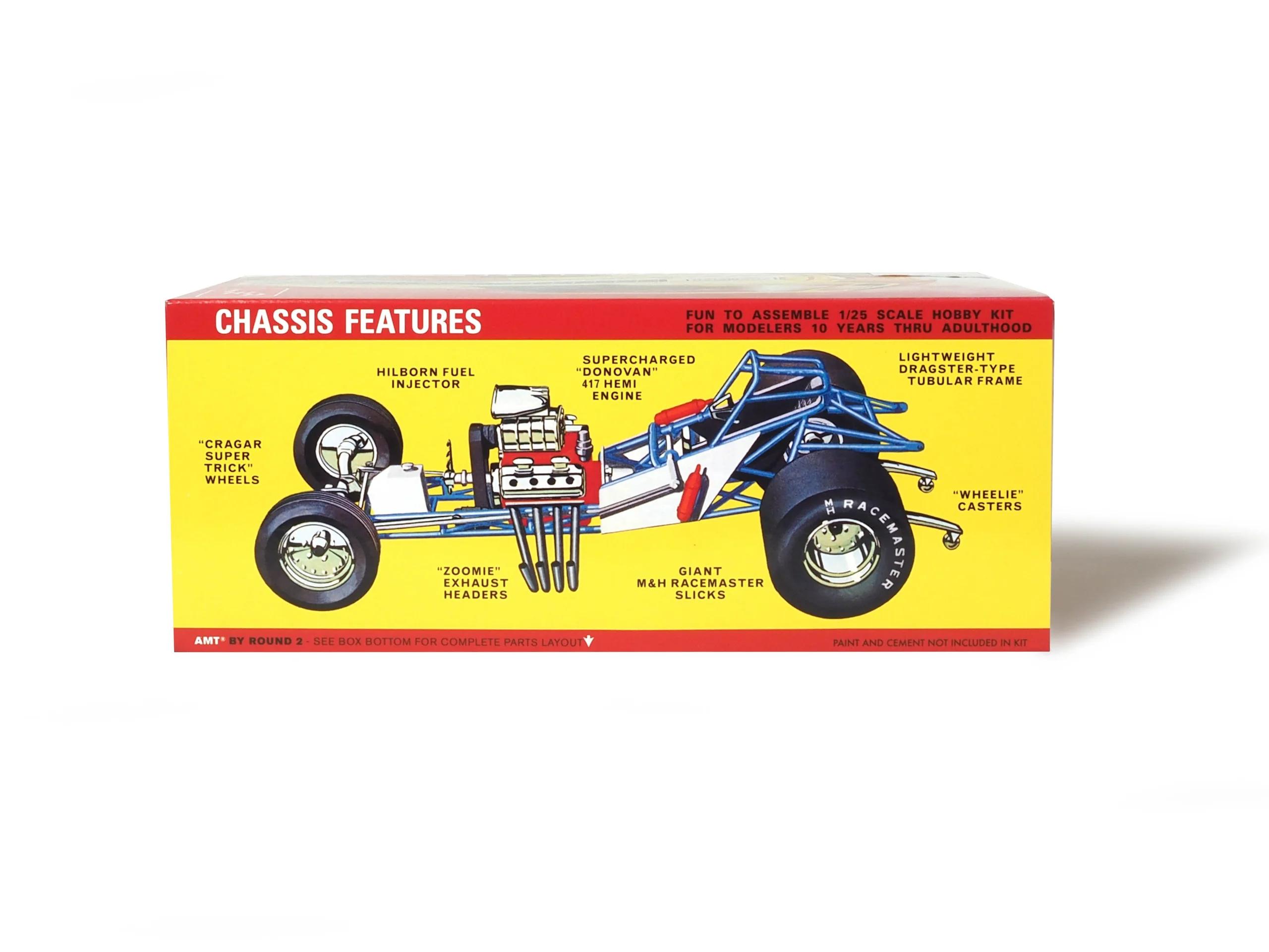 AMT 1/25 Mopower Plymouth Funnycar Model Kit — official product photo 3