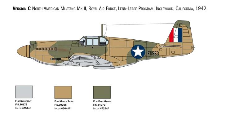 Italeri 1/72 P-51A Mustang Model Kit — official product photo 6