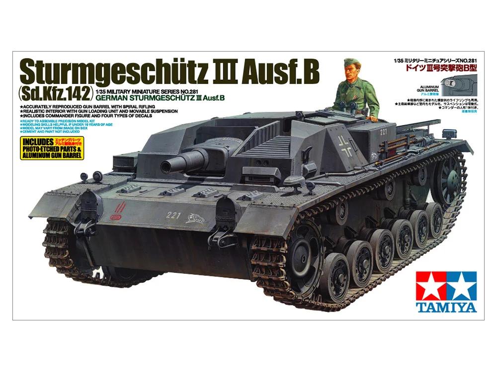 Tamiya 1/35 German Sturmgeschutz III Model Kit — official product photo 1