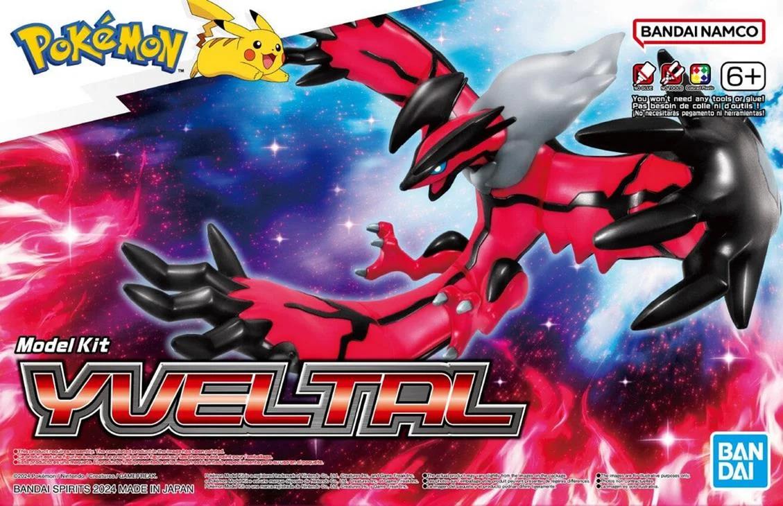 Bandai Yveltal Pokemon Model Kit — box art