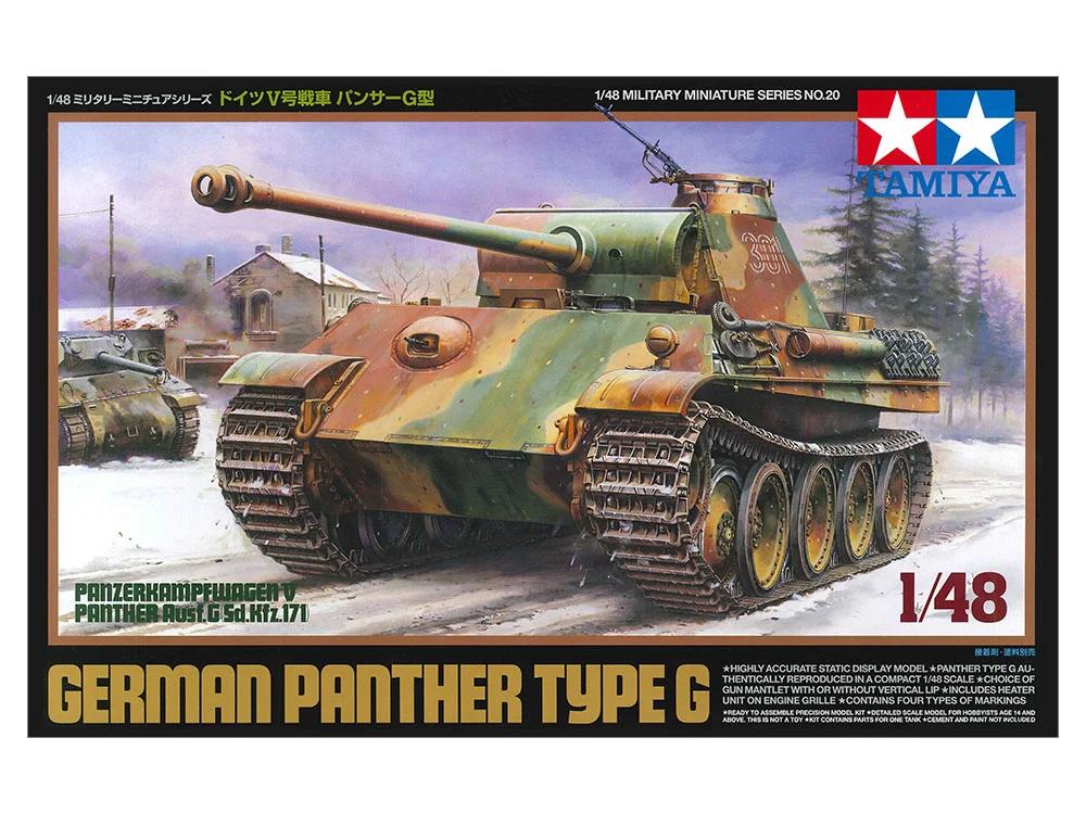 Tamiya 1/48 German Panther Ausf3g Model Kit — official product photo 1