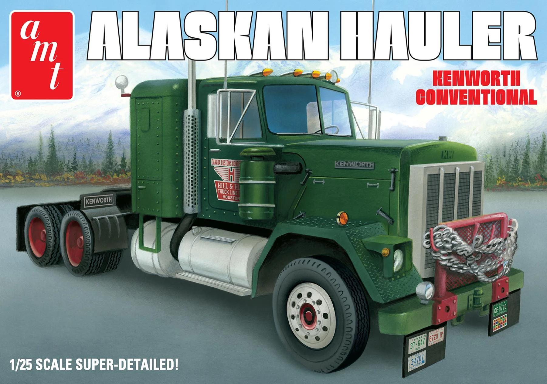 AMT 1/25 Alaskan Hauler Kenworth Tractor Model Kit — box art