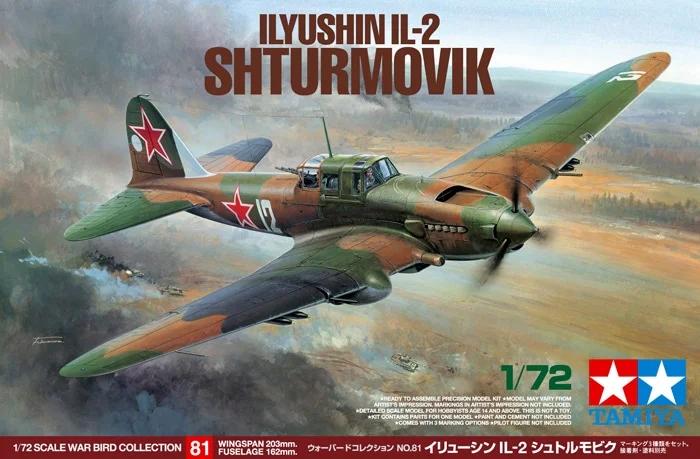 Tamiya 1/72 Iiyshin Il-2 Shturmovik Model Kit — official product photo 1