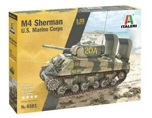 Italeri 1/35 M-4 Sherman US Marine Corps Model Kit — box art