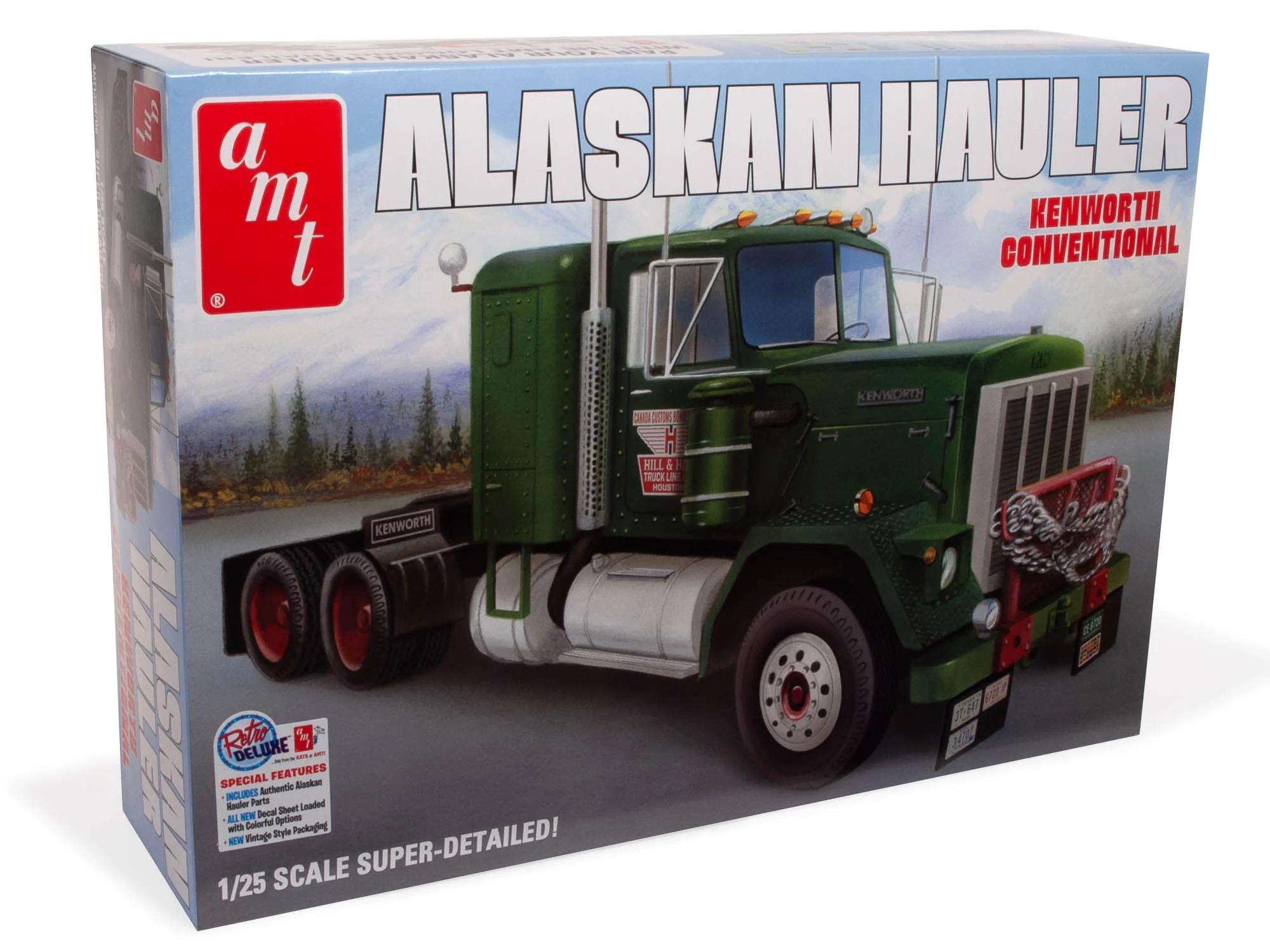 AMT 1/25 Alaskan Hauler Kenworth Tractor Model Kit — official product photo 1