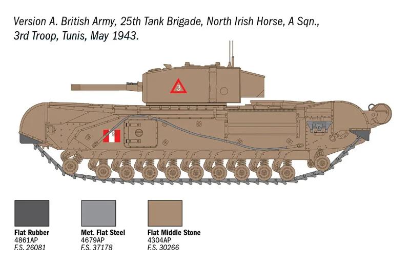 Italeri 1/72 Churchill MK III Model Kit — official product photo 5