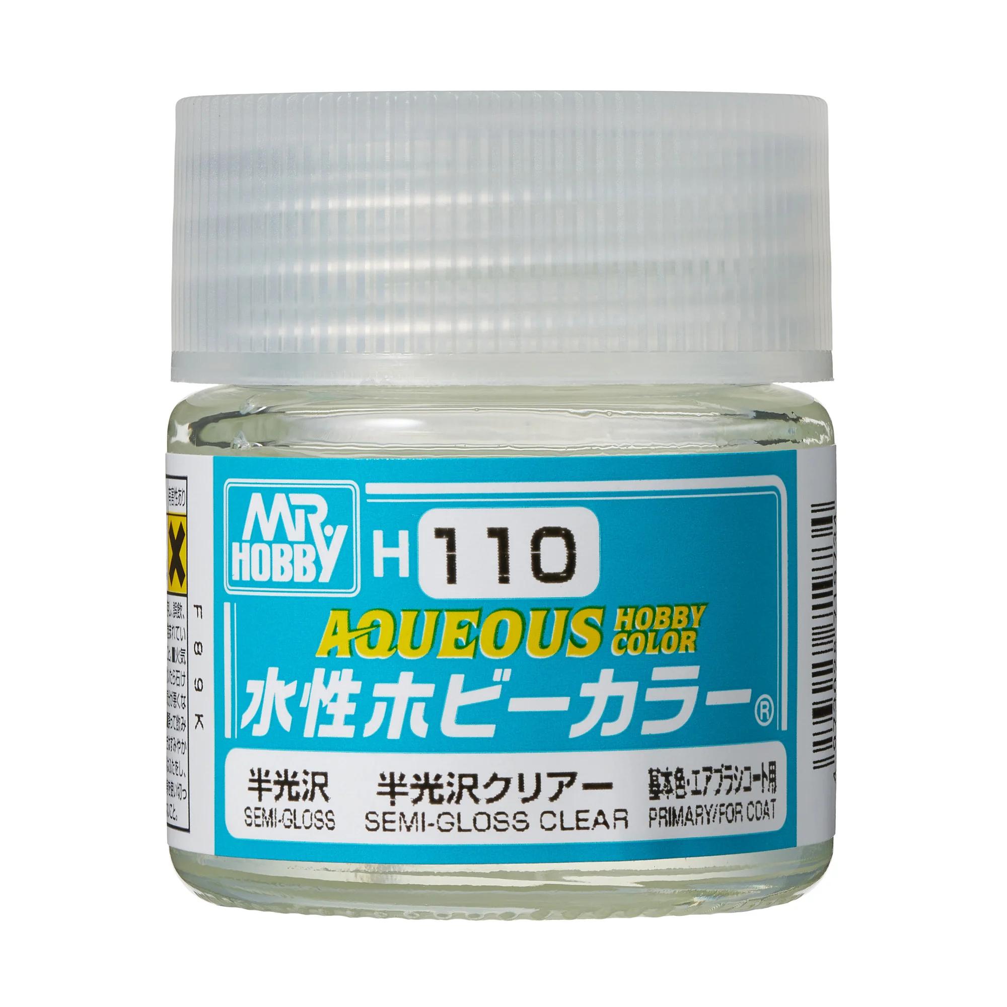 Mr. Hobby Aqueous Hobby Color Premium Clear Semi-Gloss (H110) 10 ml — official product photo 1