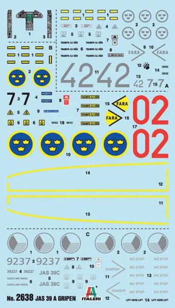 Italeri Jas 39a Gripenswed Af Fghtr 48 Model Kit — official product photo 1
