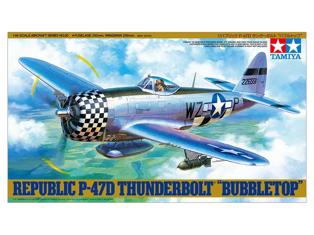 Tamiya P-47D Thunderbolt Bubbletop 48 Model Kit — official product photo 1