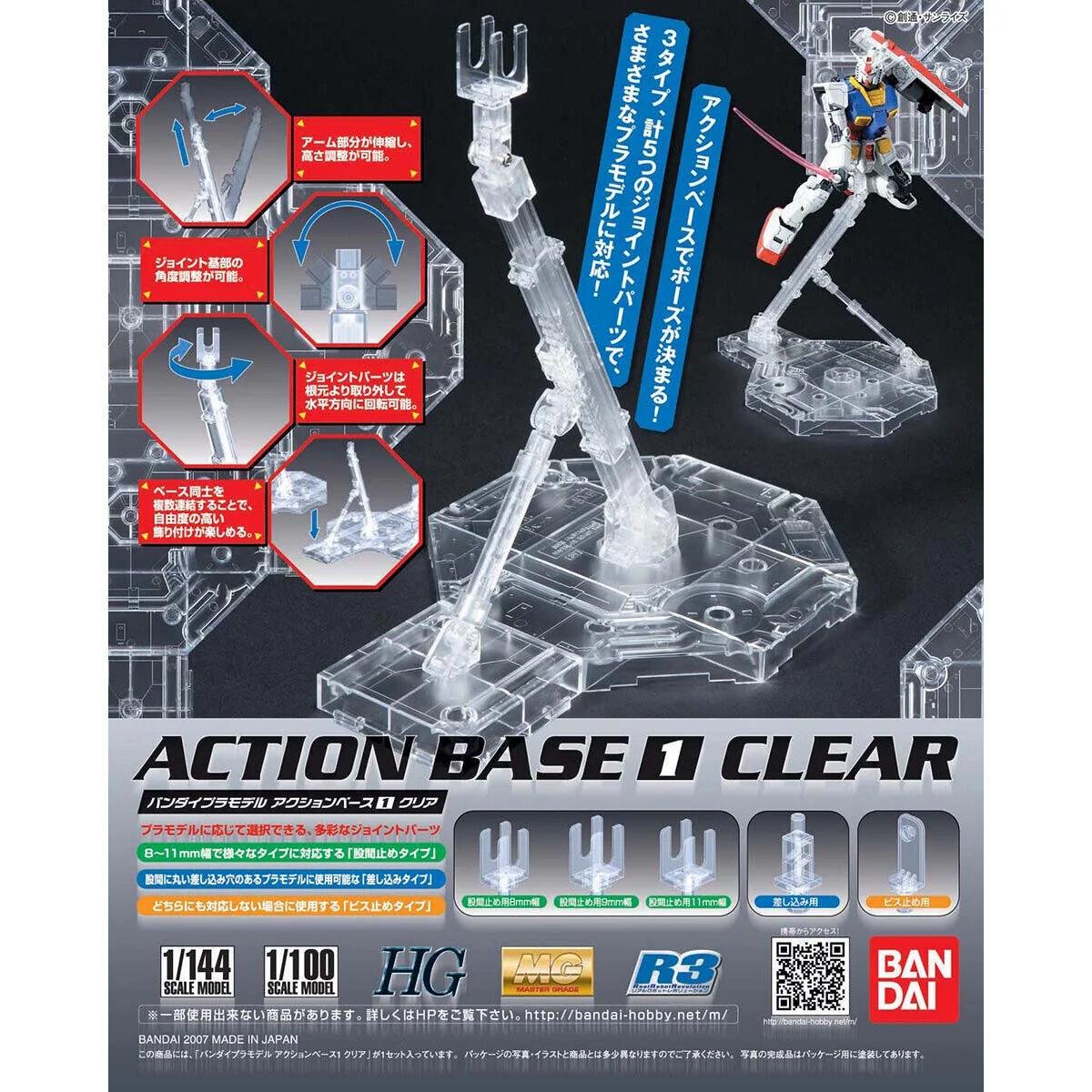 Bandai 1/100 AB Clear Action Base 1 Bx-10 — official product photo 2