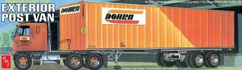 AMT 1/25 40 Fruehauf Exterior Post Trailer Model Kit — box art