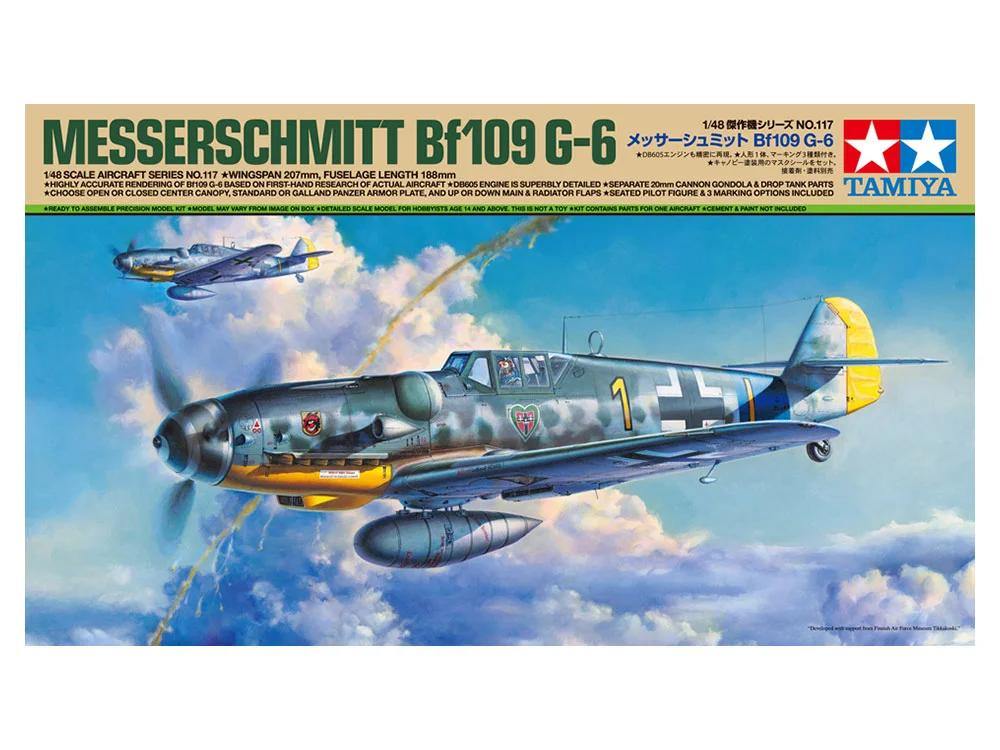 Tamiya 1/48 Messerschmitt Bf109g-6 Model Kit — official product photo 1