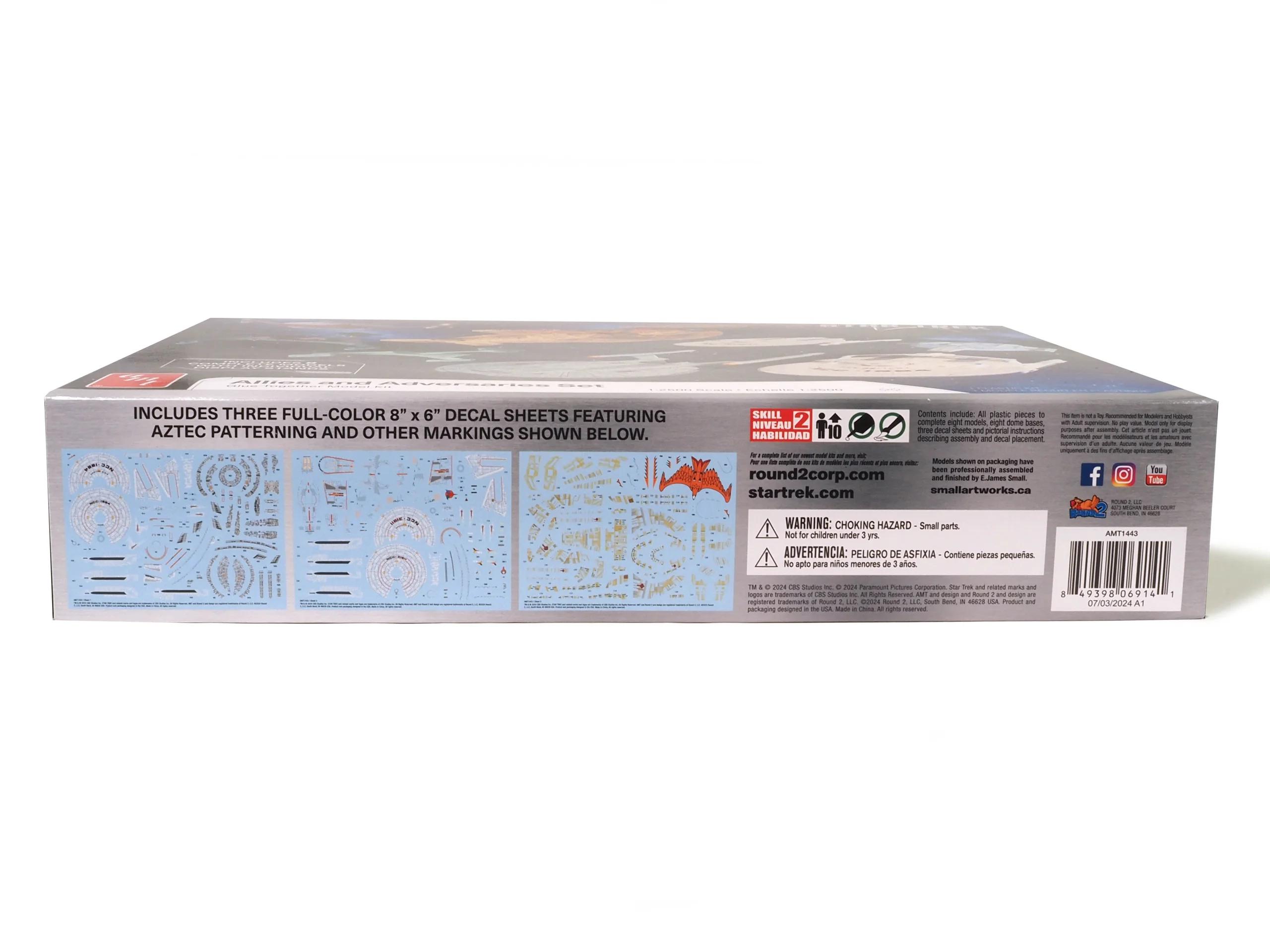 AMT Star Trek Adversaries Allies Ship Set Model Kit — official product photo 3
