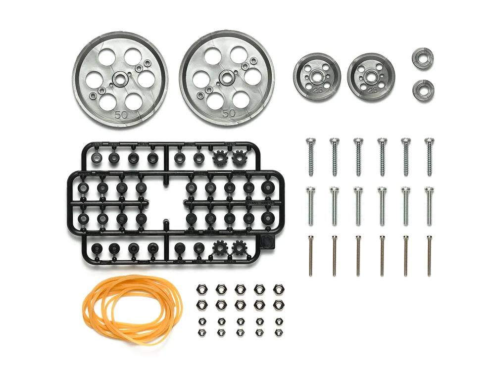 Tamiya Pulley L Set Met Gray Model Kit — official product photo 1