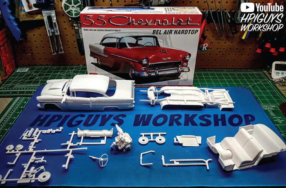 AMT 1/16 55 Chevy Bel Air Hardtop Model Kit — official product photo 4