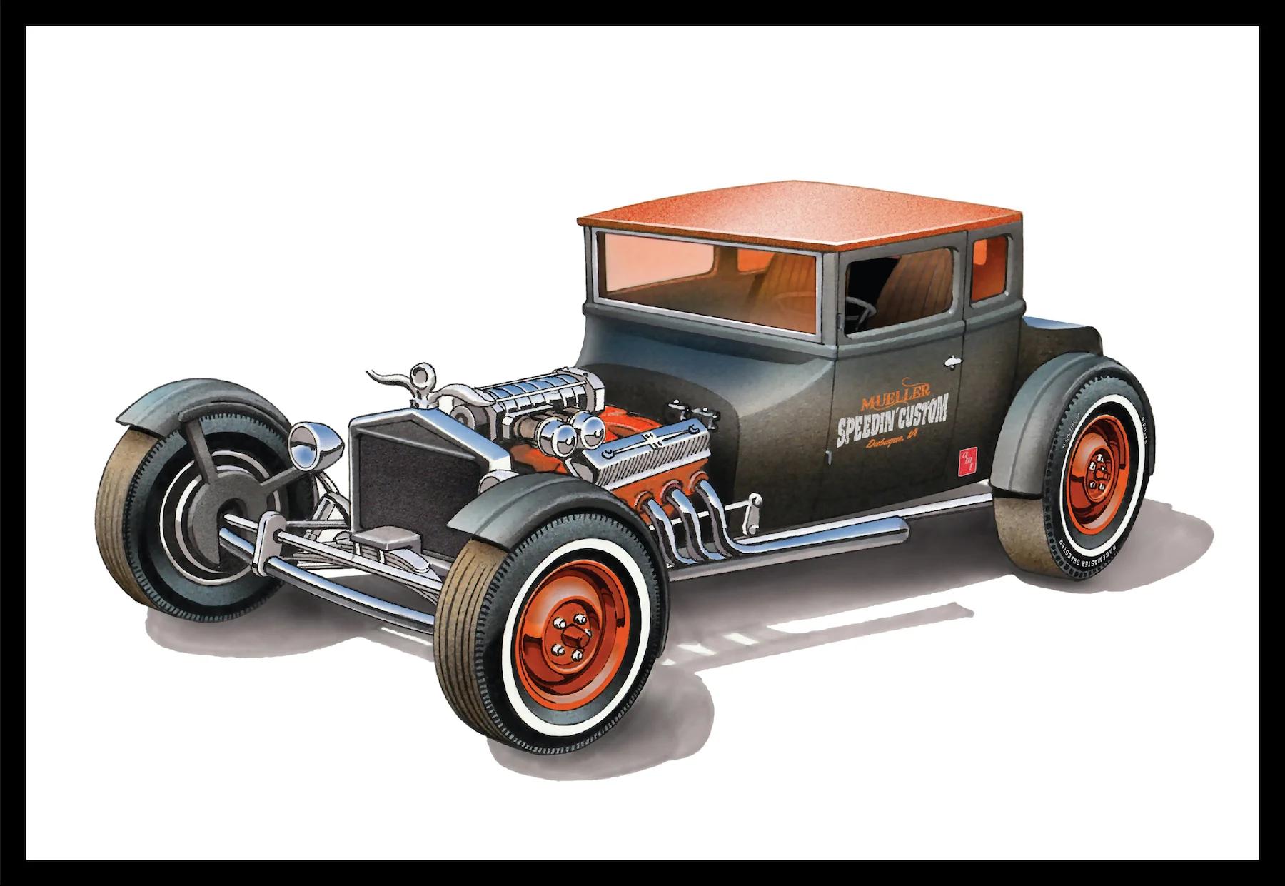 AMT 1/25 25 Ford T Chopped Model Kit — box art