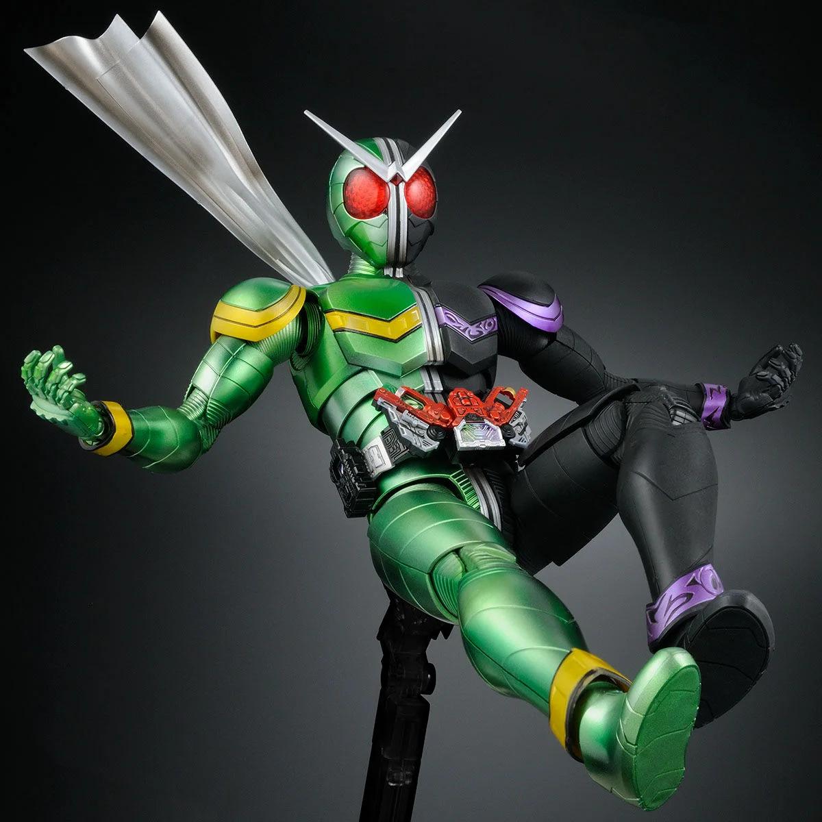 Bandai Kaman Rider Double Cyclone Joker Fig-ris Model Kit — official product photo 5