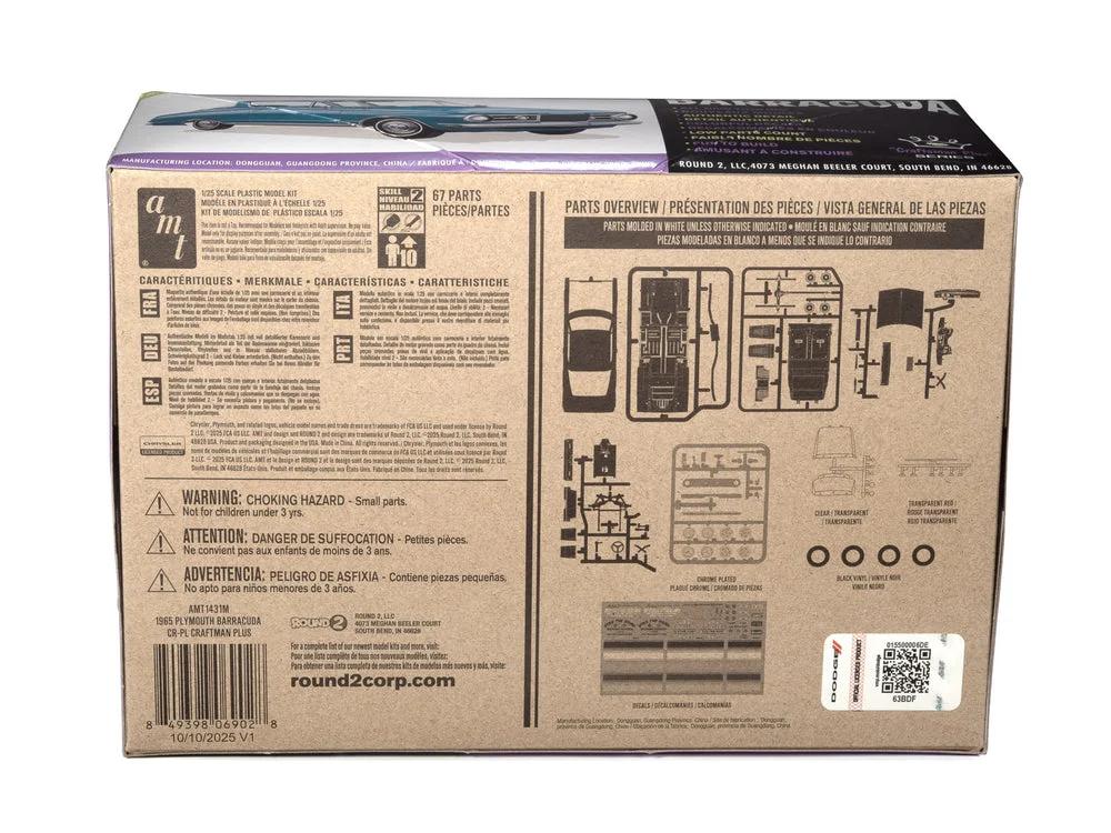 AMT 1/25 65plymouth Barracuda Craftsman Model Kit — official product photo 3