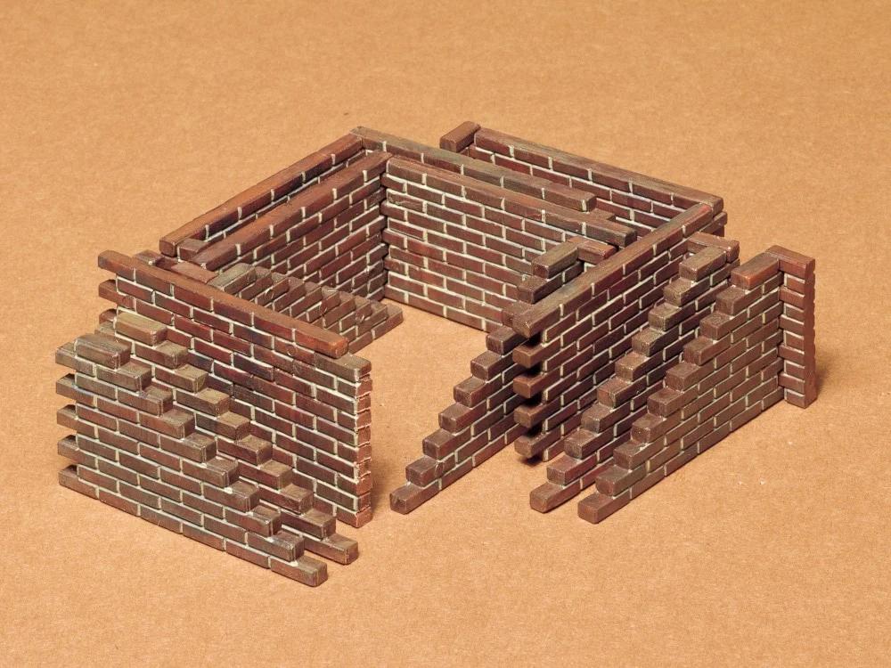 Tamiya 1/35 Brick Wall Set Model Kit — official product photo 1