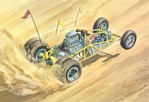 AMT Sandkat Dune Dragster Model Kit — box art