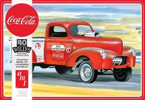 AMT 1/25 40 Willys Pickup Coke Model Kit — box art