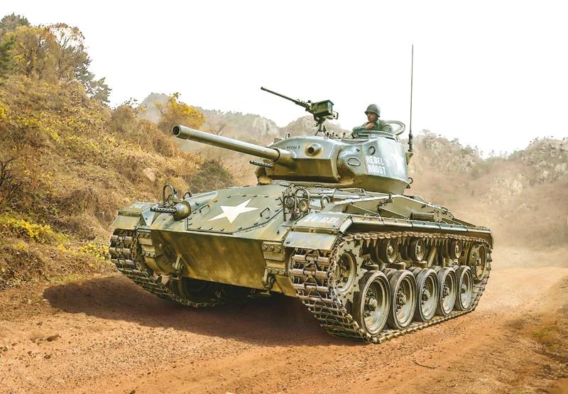 Italeri 1/35 M-24 Chaffee Korean War Model Kit — official product photo 1