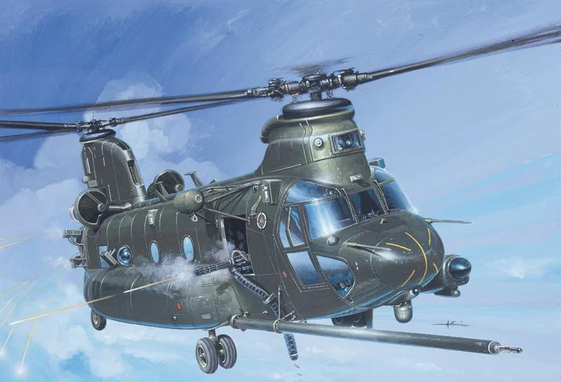 Italeri Mh47 E Soa Chinook Helicptr 72 Model Kit — official product photo 1