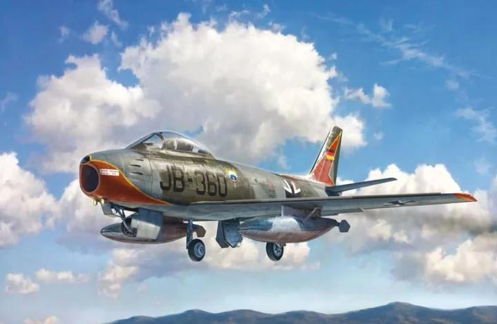 Italeri 1/48 F-86E Sabre — box art