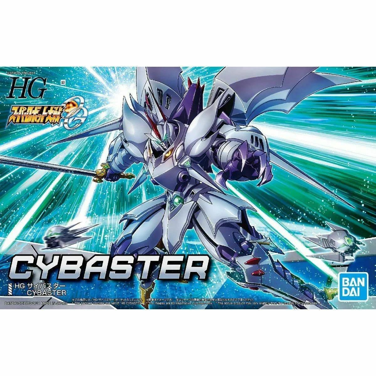 Bandai 1/144 HG Cybaster Super Robot Wars Model Kit — box art