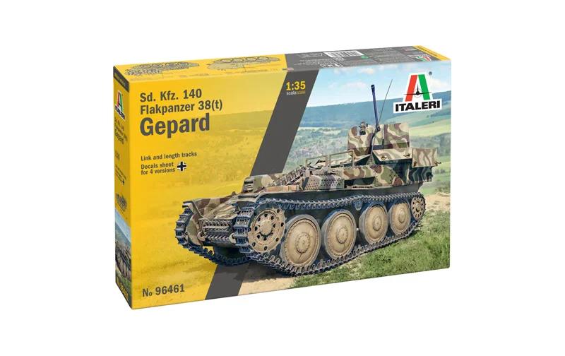 Italeri 1/35 SD Kfz 140 Flakpanzer 38 Gepard Model Kit — official product photo 1