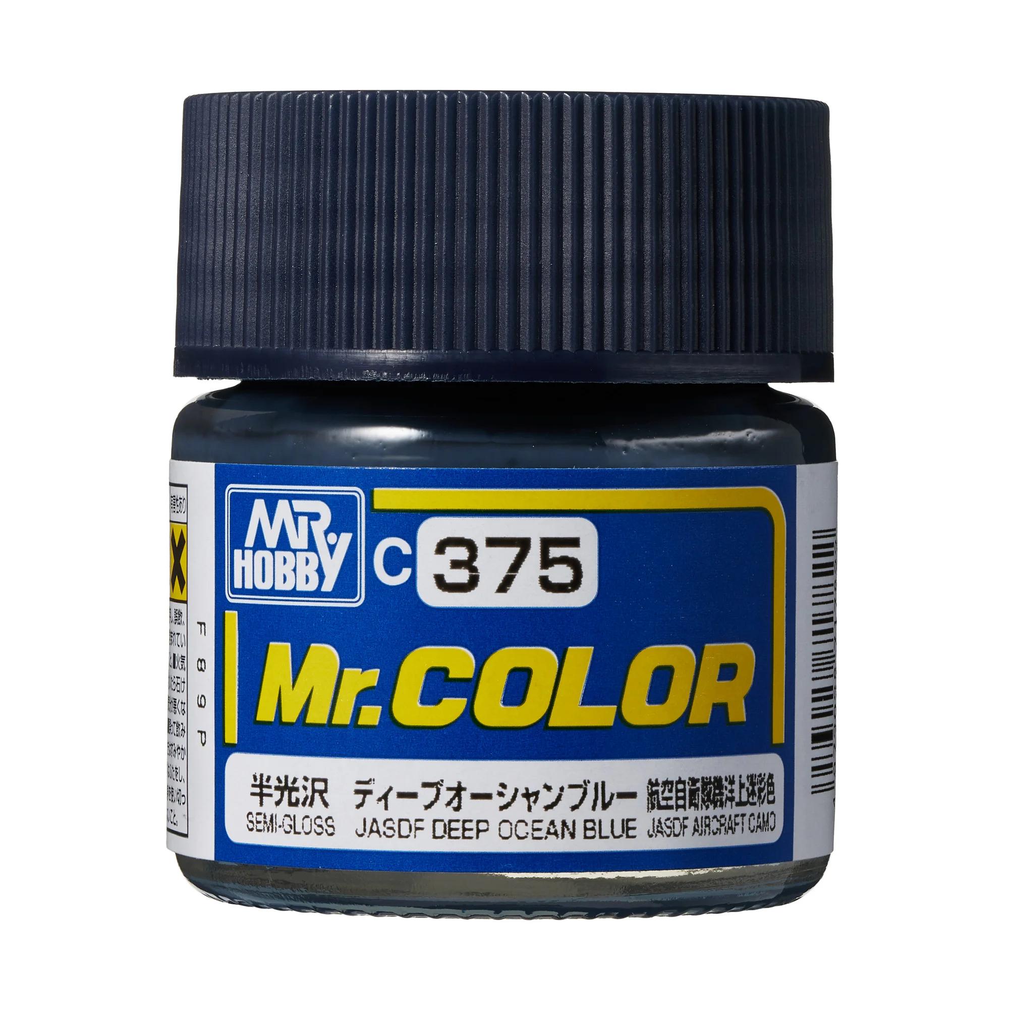 Mr. Hobby Mr. Color JASDF Deep Ocean Blue (C375) 10 ml — official product photo 1