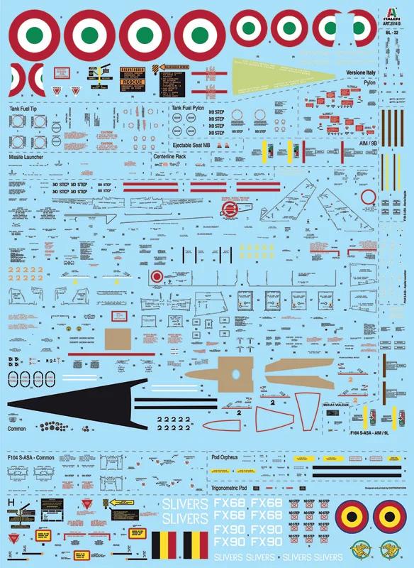Italeri 1/32 F104g S Starfighter Model Kit — official product photo 3