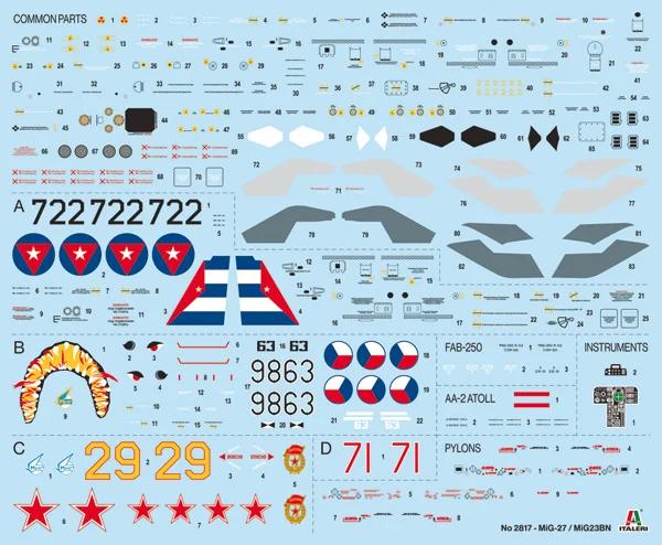 Italeri 1/48 Mig-27 Mig-23bn Flogger Model Kit — official product photo 2