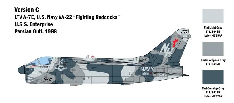 Italeri 1/48 A-7E Corsair II Model Kit — official product photo 5
