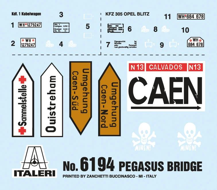 Italeri 1/72 Pegasus Bridge Battle Set Model Kit — official product photo 3