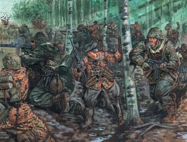Italeri 1/72 Ww-ii German Elite Troops Model Kit — box art