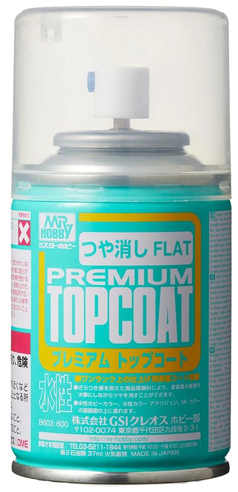 Mr. Hobby Mr. Premium Top Coat Flat (B603) 86 ml — official product photo 1