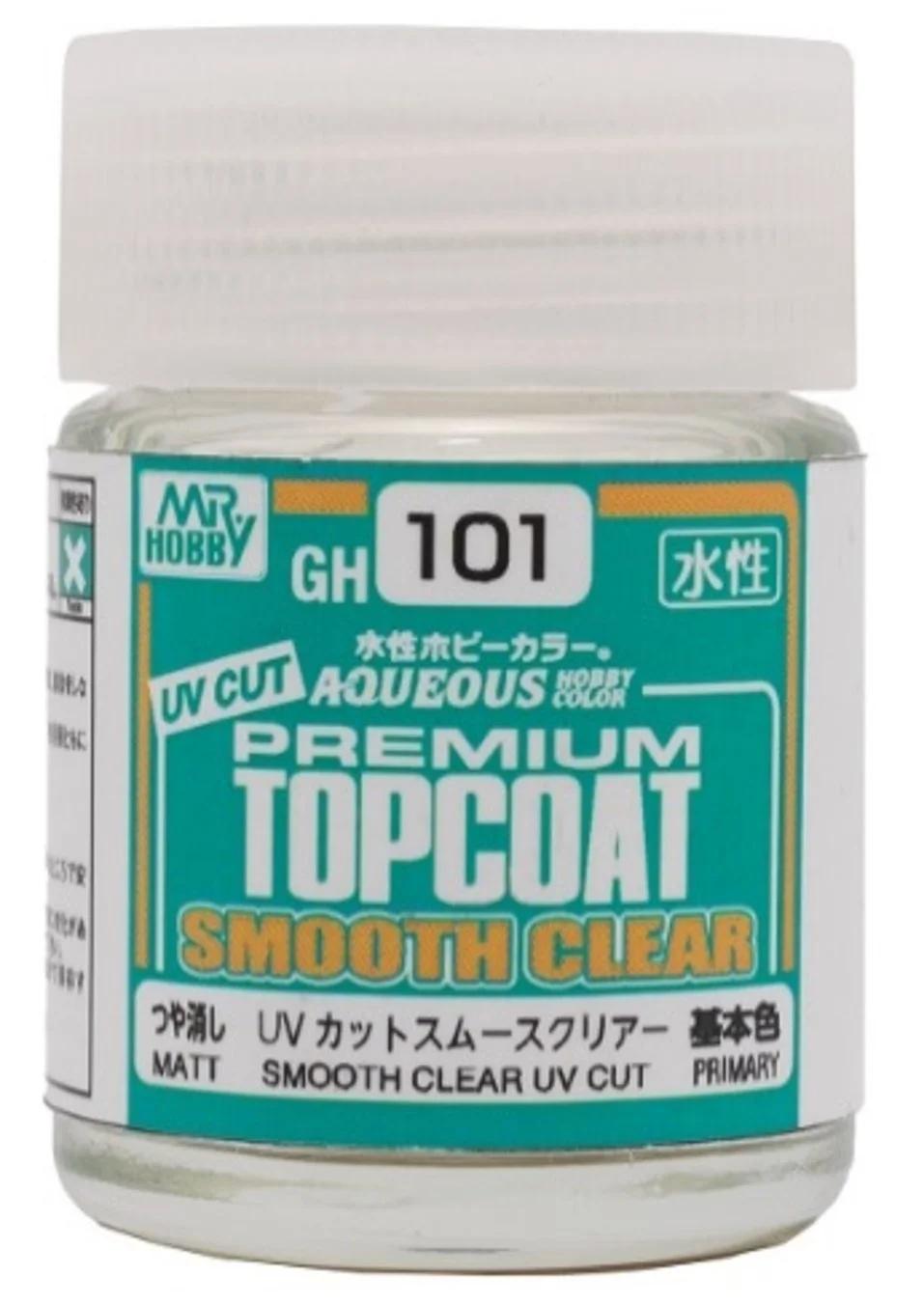 Mr. Hobby Premium Top Coat Smooth Clear UV Cut (matt) (GH101) 18 ml — official product photo 1